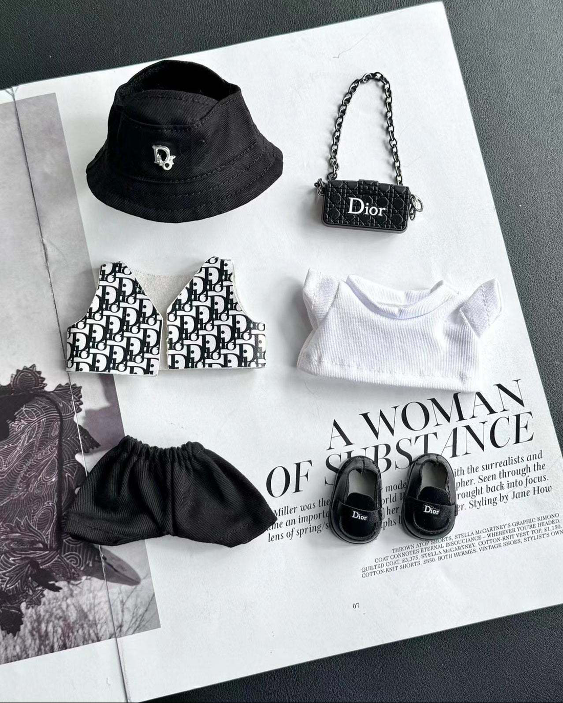 Dior-Inspired Labubu Oblique Streetwear - (Labubu Not Inclued)