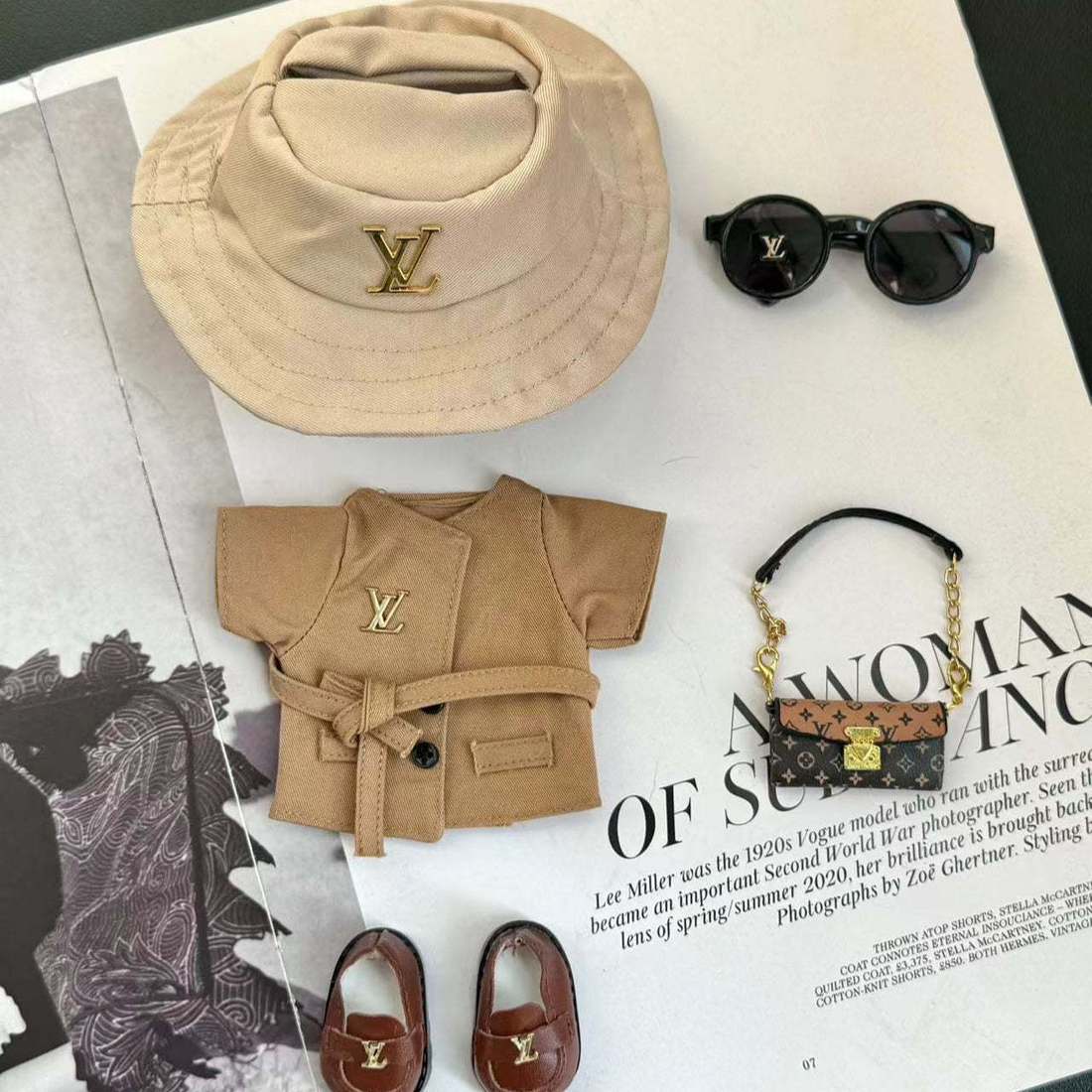 Beige Safari Louis Vuitton  - (Labubu Not Inclued)